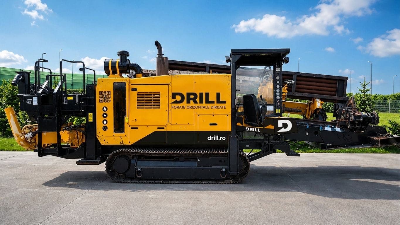 Instalație de foraj orizontal dirijat DRILL pe șenile